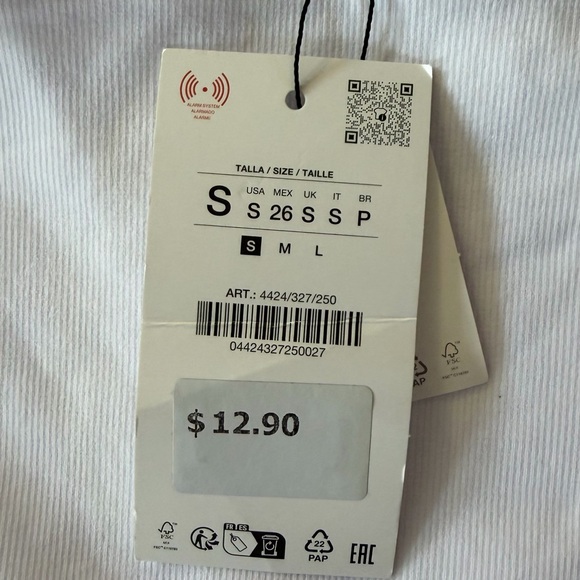 Zara Rib Bandeau Top - Picture 9 of 12